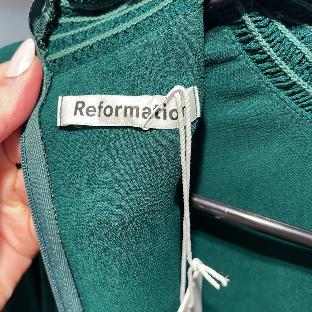 Reformation Archie green dress - Picture 6 of 8